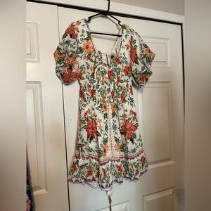 Farm Rio Bloom Garden Dress Floral